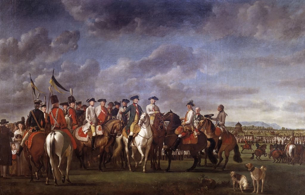 L'imperatore Giuseppe II con l'arciduca Francesco e i generali nel campo vicino a Minkendorf - Heeresgeschichtliches Museum, Vienna